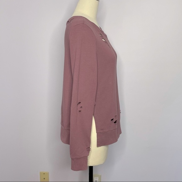 Romeo + Juliet Couture Distressed Sweatshirt M - Picture 9 of 13